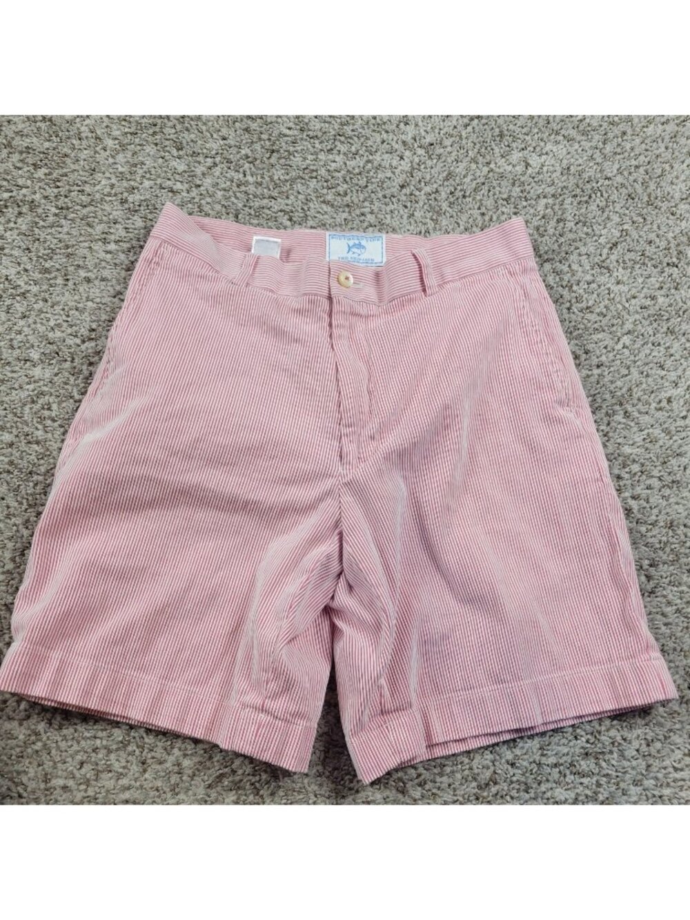Southern Tide Shorts Mens 32 Pink Casual Striped Golf Dad Preppy